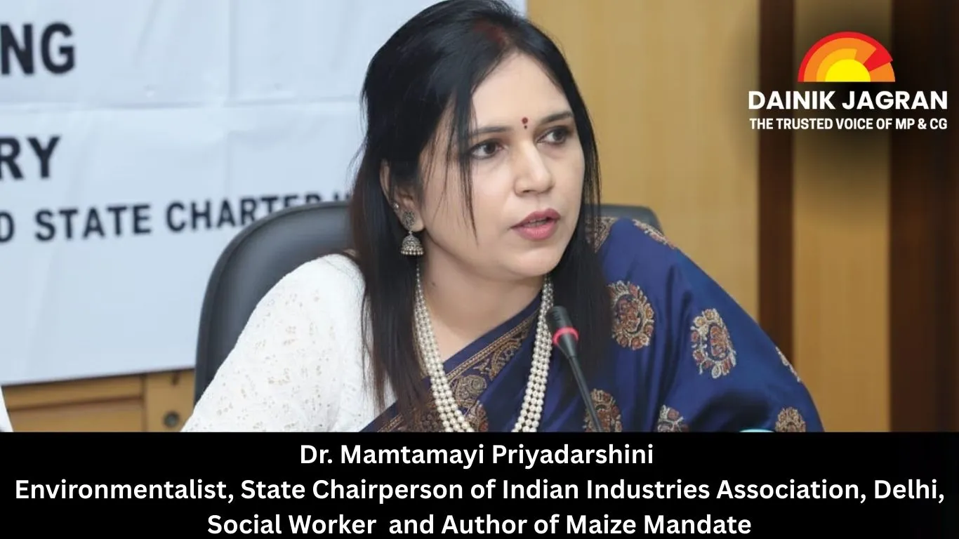 Dr. Mamtamayi Priyadarshini Environmentalist, State Chairperson of Indian Industries Association, Delhi, Social Worker and Author of Maize Mandate
