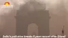 Delhi’s Air Pollution Hits 5-Year High Post-Diwali; AQI Crosses 400, Minister Blames Punjab for Stubble Burning