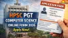 HPSC PGT Computer Science Online Form 2026 Released; Applications Invited for Teaching Posts