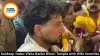 Kuldeep Yadav Visits Banke Bihari Temple with Wife Vanshika