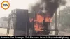 Dumper Fire Damages Toll Plaza on Jhansi-Khajuraho Highway
