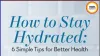 Hydration Timing Hack Natural Health Tips Summer India 2026