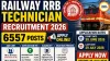 Railway RRB Technician Recruitment 2026: Apply Online for 6,557 Posts Before July 29