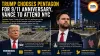 Trump Chooses Pentagon for 9/11 Anniversary, Vance to Attend NYC