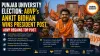 Punjab University Election: ABVP’s Ankit Bidhan Wins President Post