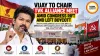 Vijay to Chair TVK Alliance Meet Amid Congress Rift and Left Boycott