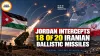 Jordan Intercepts 18 of 20 Iranian Ballistic Missiles