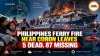 Philippines Ferry Fire Near Coron Leaves 5 Dead, 87 Missing