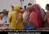 BJP Councillors Protest Against Rewa Municipal Officials Over Waterlogging and Civic Issues