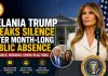 Melania Trump Breaks Silence After Month-Long Public Absence