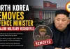 North Korea Removes Defence Minister in Major Military Reshuffle