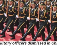 China dismisses nine senior military officers over corruption; Xi Jinping’s close aides among those expelled