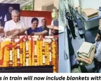 Blankets with Covers Project Introduced for AC Passengers on Jaipur-Asarva Express as Pilot 