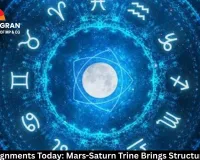 Cosmic Alignments Today: Mars-Saturn Trine Brings Structured Action