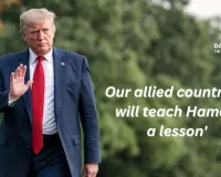 Trump Says Allied Nations Will Teach Hamas a Lesson: Warns of Merciless Destruction if Hamas Continues Wrongdoing
