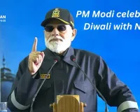 PM Modi celebrates Diwali with Navy