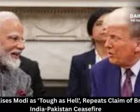 Trump Praises Modi as 'Tough as Hell', Repeats Claim of Brokering India-Pakistan Ceasefire