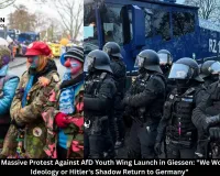 25,000 Join Massive Protest Against AfD Youth Wing Launch in Giessen: 