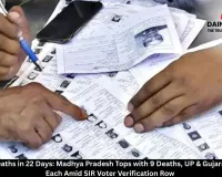  25 BLOs Deaths in 22 Days: Madhya Pradesh Tops with 9 Deaths, UP & Gujarat Report 4 Each Amid SIR Voter Verification Row