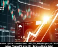  Indian Stock Market Update: Sensex Climbs to 85,630, Nifty Edges Up 0.08% in Early Trade; Sudeep Pharma IPO Lists 23% Higher on Strong Debut