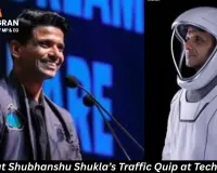 Astronaut Shubhanshu Shukla’s Traffic Quip at Tech Summit Sparks Fresh Debate