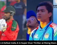 Bangladesh A Defeat India A in Super Over Thriller at Rising Stars Asia Cup