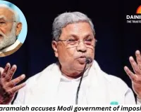 CM Siddaramaiah accuses Modi government of imposing Hindi