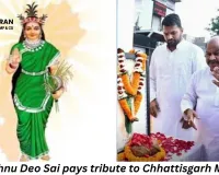 CM Vishnu Deo Sai pays tribute to Chhattisgarh Mahatari, celebrates state’s Silver Jubilee