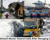 Cyclone Ditwah Moves Toward India After Ravaging Sri Lanka: Heavy Rains Batter Tamil Nadu