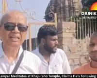Disbarred Lawyer Meditates at Khajuraho Temple, Claims He’s Following CJI’s Advice  