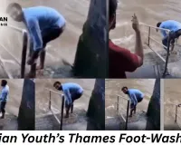 Indian Youth’s Foot-Washing Video in River Thames Sparks Online Debate in UK