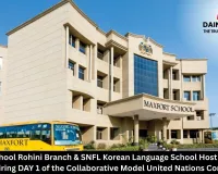 Maxfort School Rohini Branch & SNFL Korean Language School Host a Powerful and Inspiring DAY 1 of the Collaborative Model United Nations Conference