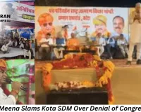 Minister Meena Criticises Kota SDM for Refusing Congress MLA’s Memorandum on Crop Damage