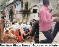Hidden Camera Exposes Fertiliser Black Market in Morena; Farmers Plead for Fair Prices Amid Widespread Shortage