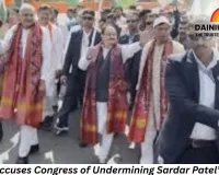 Nadda Accuses Congress of Undermining Sardar Patel’s Legacy: Security Guard Collapses During Vadodara Sardar Sabha