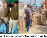 Joint Police–Excise Raid in Nagod: 54 Litres of Illegal Liquor Seized, Two Arrested