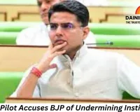 Pilot Accuses BJP of Misusing Institutions, Alleges Election Commission Acting as Political Front