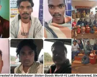 Six Robbers Arrested in Balodabazar: Stolen Goods Worth ₹1 Lakh Recovered, Six Cases Solved