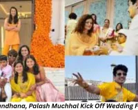 Smriti Mandhana, Palash Muchhal Kick Off Wedding Festivities With Vibrant Haldi Ceremony