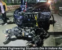 Two Khandwa Engineering Students Killed in High-Speed Crash in Indore; Driver on the Run