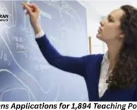 UP Announces Recruitment for 1,894 Teacher Posts; Applications Begin Today