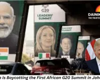 Why Trump Is Boycotting the First African G20 Summit in Johannesburg