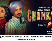 ‘Amar Singh Chamkila’ Returns Empty-Handed from International Emmys Despite Double Nominations