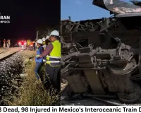 At Least 13 Dead, 98 Injured in Mexico's Interoceanic Train Derailment