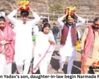 CM Mohan Yadav’s son, daughter-in-law begin Narmada Parikrama from Omkareshwar