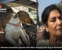 Congress MP Renuka Chaudhary Sparks Row After Bringing Pet Dog to Parliament Premises