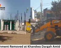 Encroachment Removed at Khandwa Dargah Amid Protests; Waqf Board Rejects Ownership Claim
