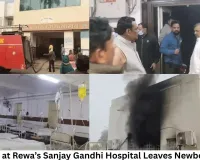 Fire in OT at Rewa’s Sanjay Gandhi Hospital Leaves Newborn Burnt; Alleged 11-Hour Delay in Disclosure Sparks Outrage