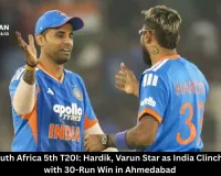 India vs South Africa 5th T20I: Hardik, Varun Star as India Clinch Series 3-1 with 30-Run Win in Ahmedabad