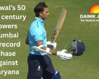 Jaiswal’s 50-ball century powers Mumbai to record chase against Haryana in SMAT Super League